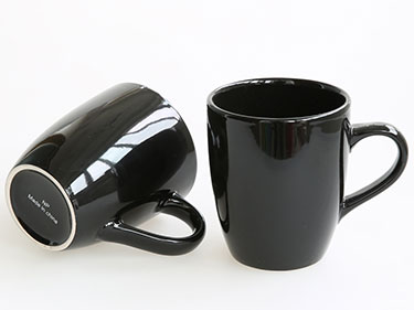 Ceramic tummy mugs 12oz black mugs matte cups can be customized logo