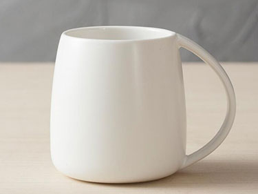 Custom ceramic coffee mugs with handle plain white espresso mugs for tea